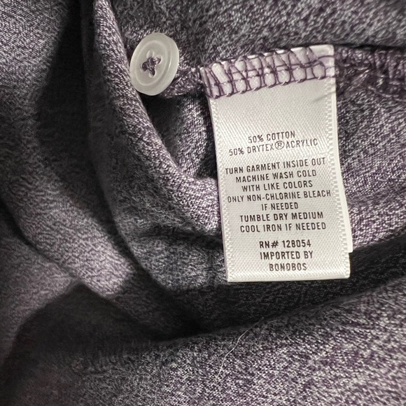 Bonobos Slim Fit Pima Performance Henley Long Sleeve Shirt Heather Purple Size L - Picture 4 of 5